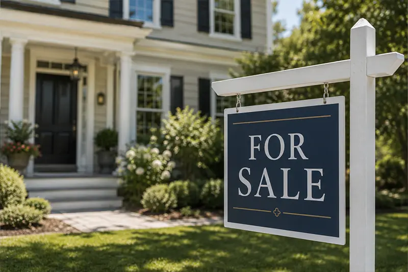 A home for sale sign
