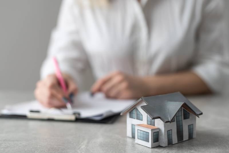 A person closing on a house